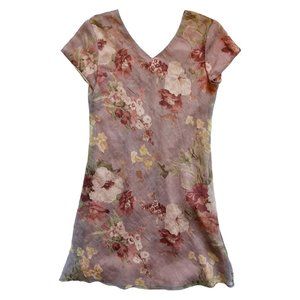 Vintage Floral Michael B Ltd. Petites Mini Dress